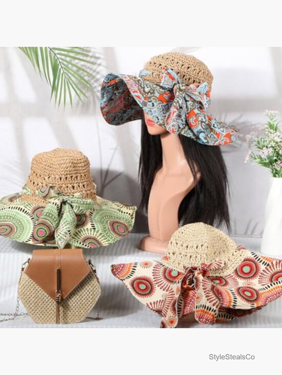 6 Packable Wide Brim Sun Hats for Women main image 7